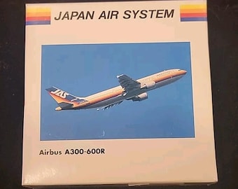 AIRBUS A300-600R Japan Air System Airplane in 1:500 Scale Diecast