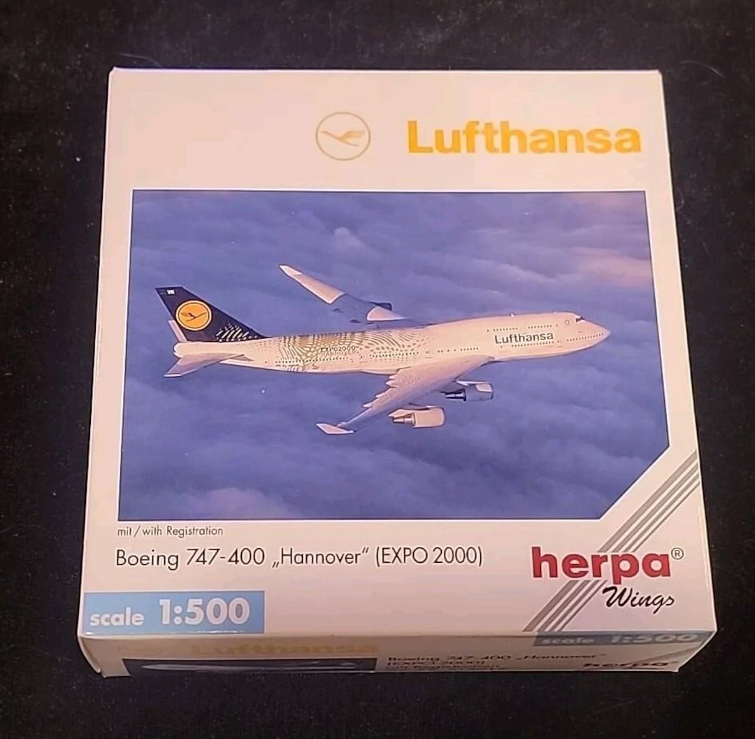 Herpa 1/200 ルフトハンザ Boeing747-400 D-ABVR Highly detailed