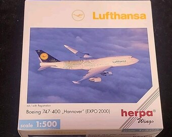 Lufthansa Herpa Wings Boeing 747-400 512015 Hannover Expo 2000 Old
