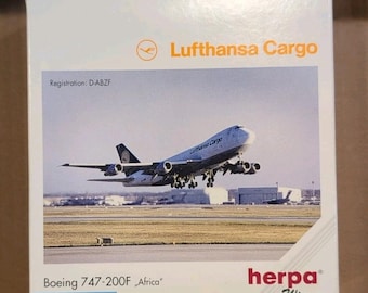 Herpa Wings Lufthansa Cargo Boeing 747 200F- "África"-516006-D-Abzf - Nueva pluma