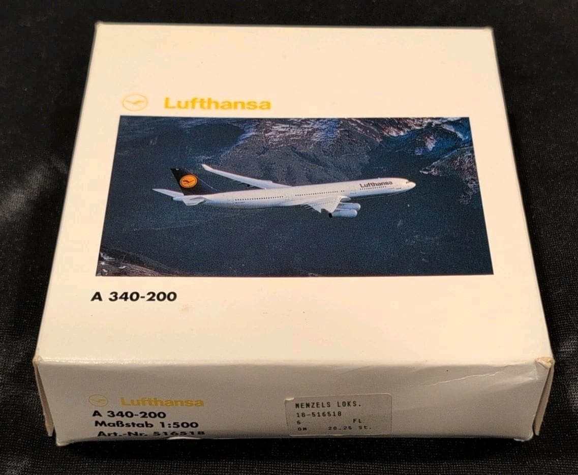 Herpa Wings Lufthansa Airbus A340-200 - 516518 -1:500 -new Old