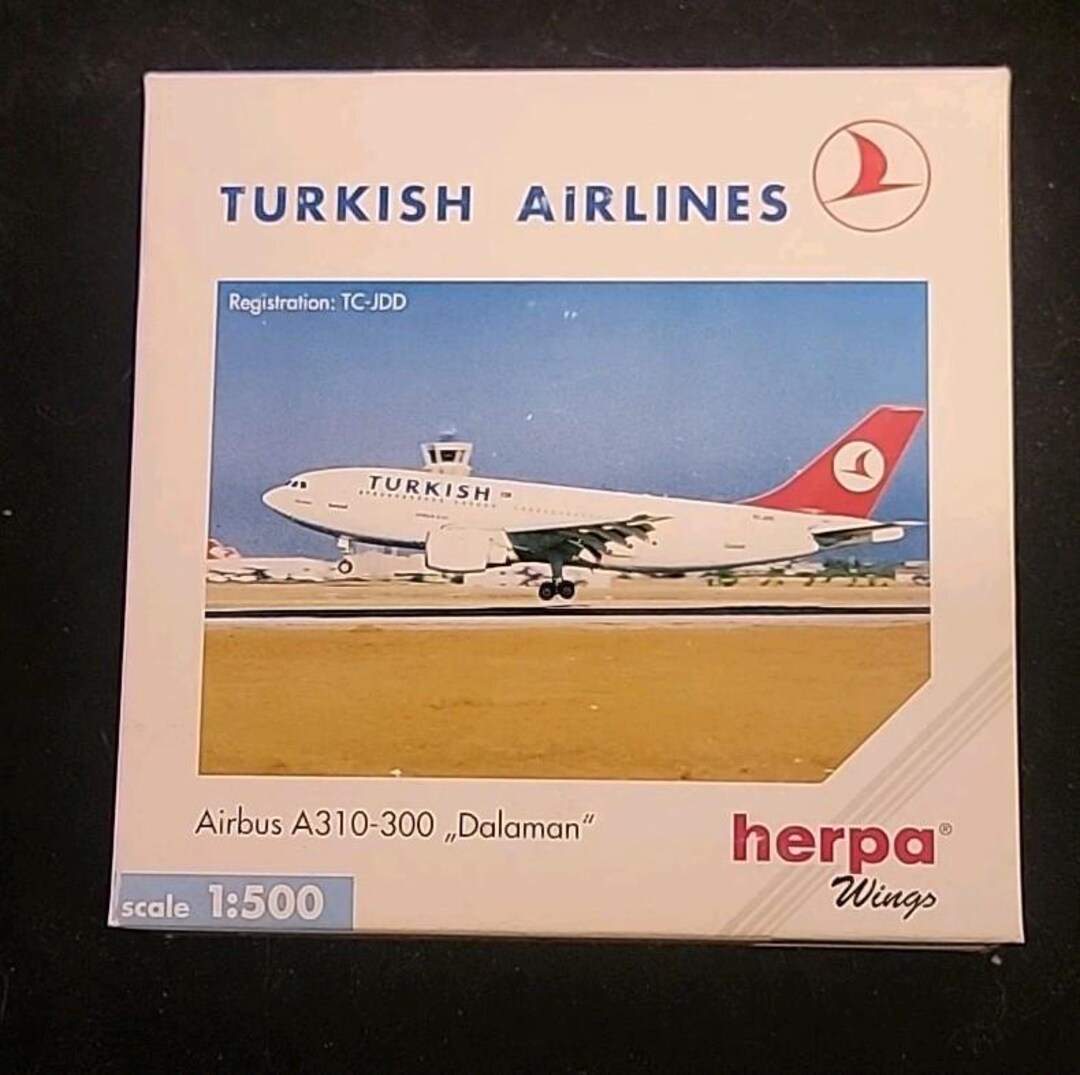 Herpa Wings 1:500 Die 501064 Turkish Airlines A310-300 TC-JDD -old