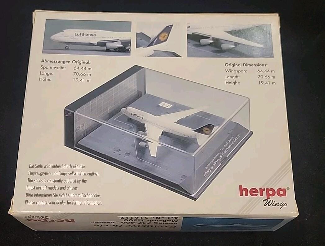 Herpa Lufthansa Boeing 747-400 Exclusive Series 