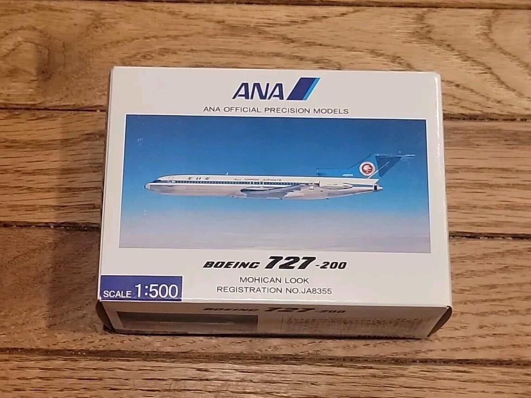 ANA Boeing 727-200 1:500 模型　JA8355 Ana Models Avion Airlines 1/500 - Boeing 727 200 JA8355 Old Store