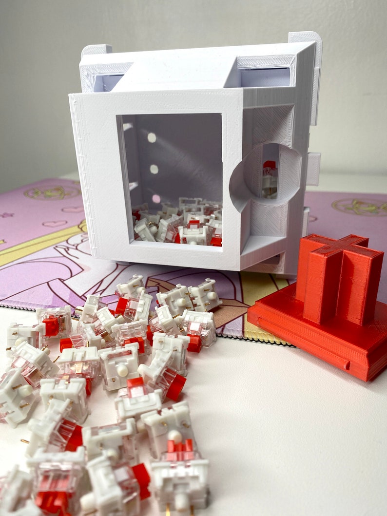 Giant Mechanical Switch Container Storage for Keycaps or Switches