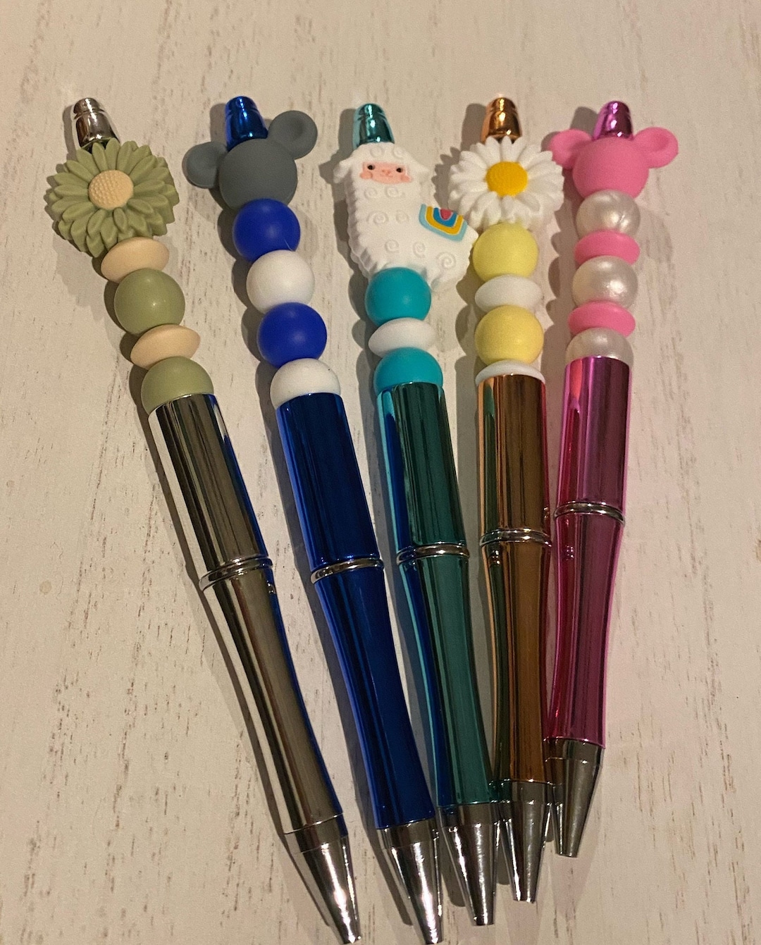 Silicone Beaded Pens ADHD Fidget Pen Teacher Gift Therapist Gift BPA