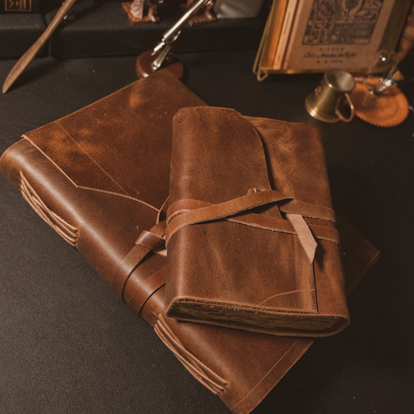 Vintage Handmade Old Notebook Mystery Handbook Personalized Burlap ...