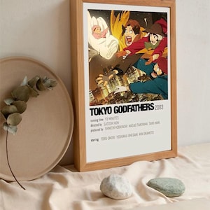 Tokyo Godfathers, Satoshi Kon, 2003 - A Studio Ghibli & Hayao Miyazaki Production - Aesthetic Anime Manga Wall Print