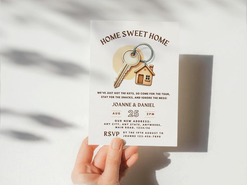 Home Sweet Home Housewarming Invite New Home Invitation Templates House Party Invite Instant Download Digital Invitation
