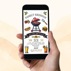 Family Gathering Backyard Bbq Invite: Reunion Invitation Template (Digital+Printable) image 8