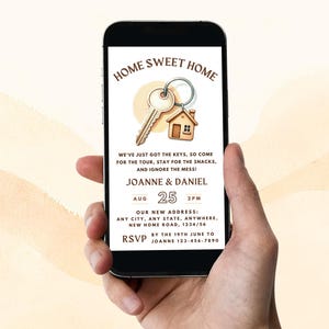 Housewarming Invite: Neues Home Party Canva Einladung (Instant Download) Bild 8
