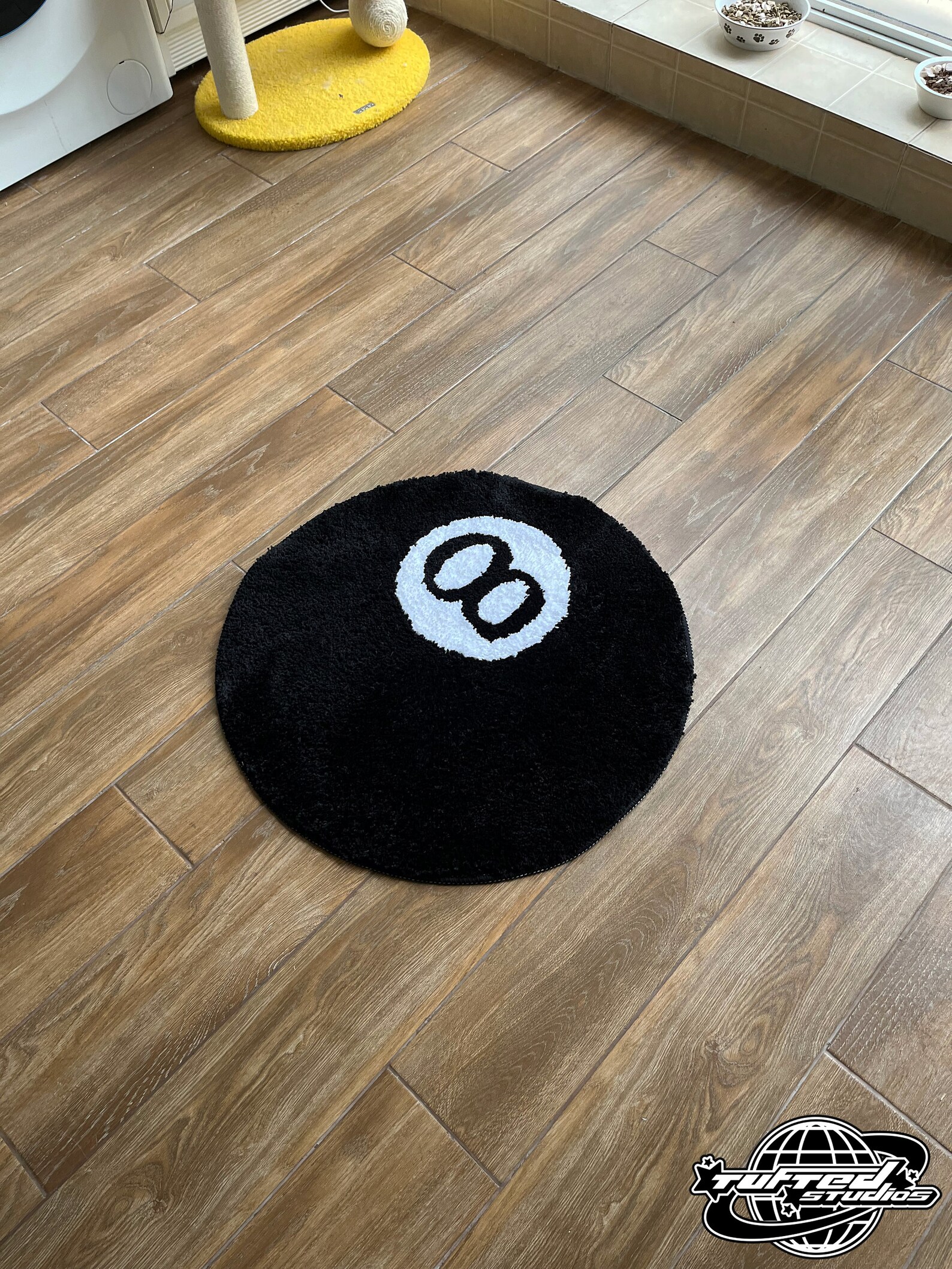 Tufted 8 Ball Rug Custom Rug Handmade Tufted Rug Area Rug Etsy
