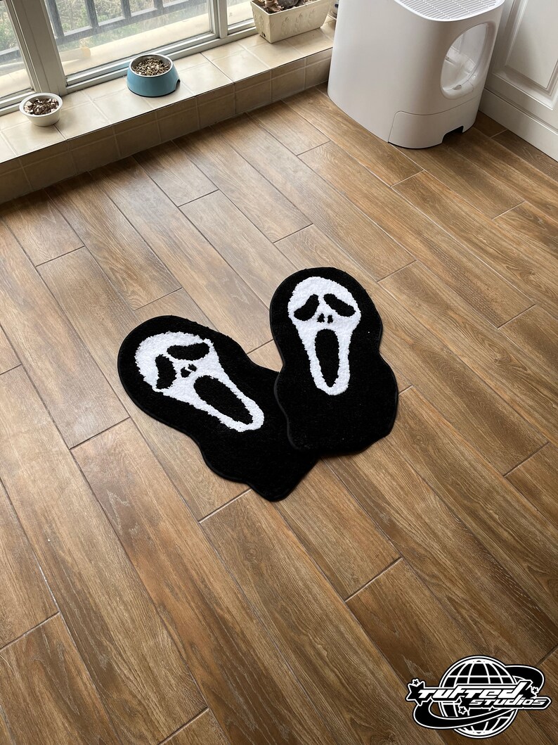 Tufted Scream Ghostface Mask Rug Custom Rug Handmade Tufted - Etsy