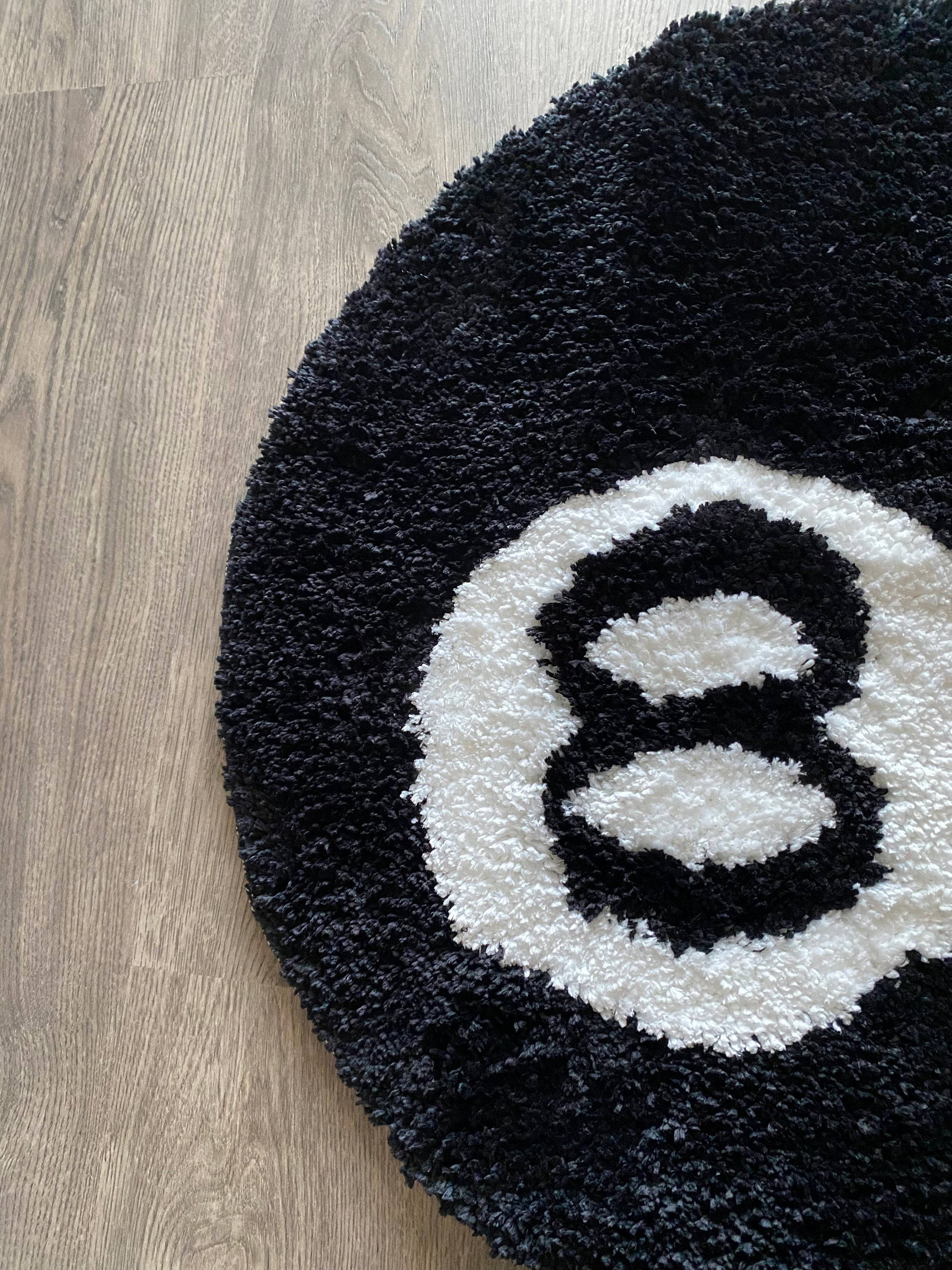 Tufted 8 Ball Rug Custom Rug Handmade Tufted Rug Area Rug Etsy