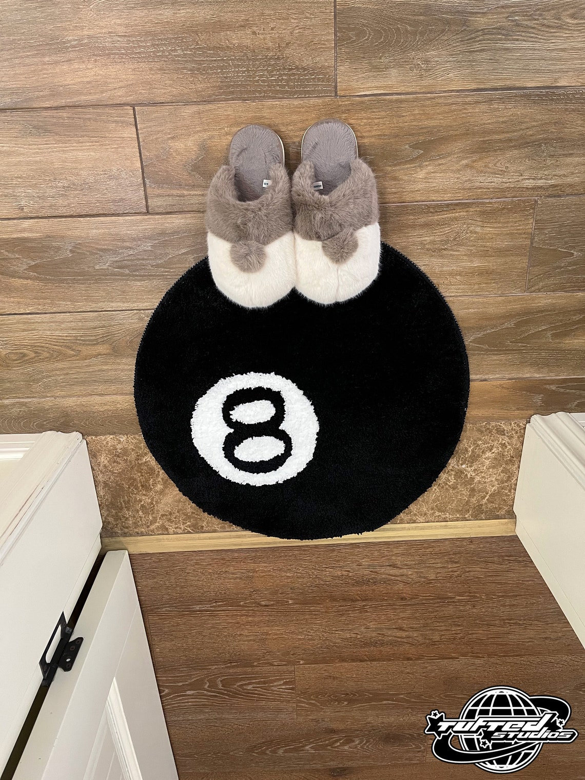 Tufted 8 Ball Rug Custom Rug Handmade Tufted Rug Area Rug Etsy