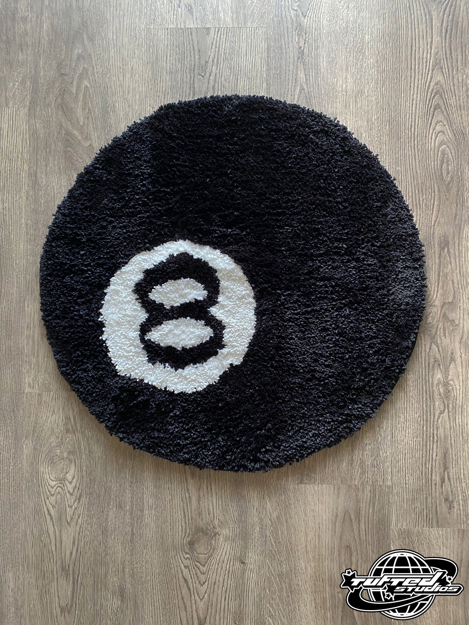 Tufted 8 Ball Rug Custom Rug Handmade Tufted Rug Area Rug Etsy