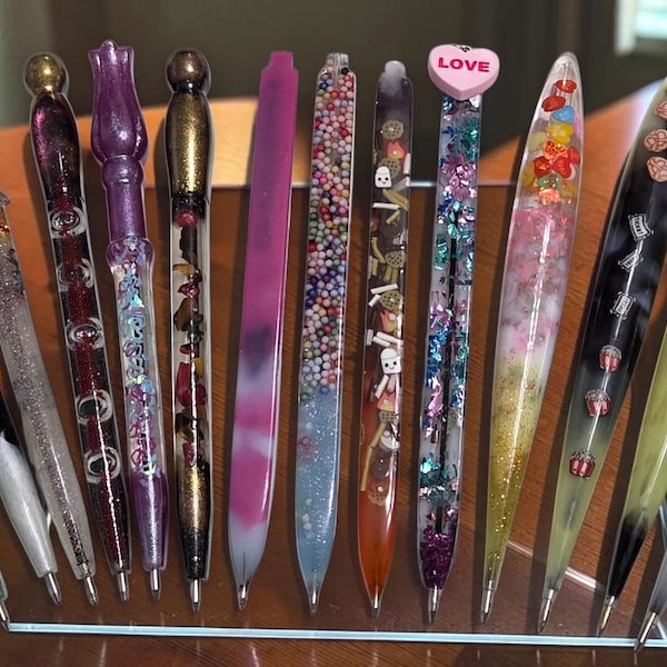 Handmade Resin Pen, Decorative Ballpoint Pen, Teacher or Office Gift