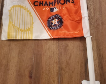 NEW- 2017 Houston Astros World Series Champions Window Car Flag!