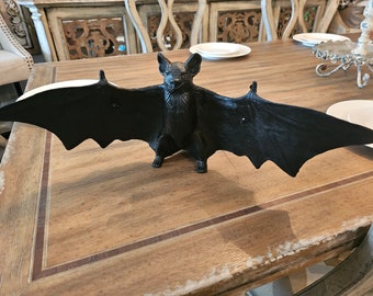 Large, Halloween Rubber Hanging or Standing Halloween Bat! NEW!