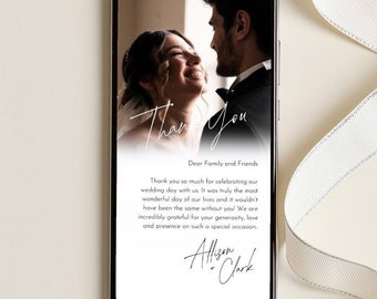 Hochzeit Dankeschön Vorlage, Digitales Hochzeit Dankeschön, Gast Dankeschön, Hochzeit Dankeschön Karte, Digitales Hochzeit Dankeschön