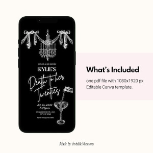 Death to my Twenties Invite, Death to my 20s Birthday Invite, RIP To My 20s Invite, 30th Birthday Invite, Funeral to my Youth, 30th Birthday image 6
