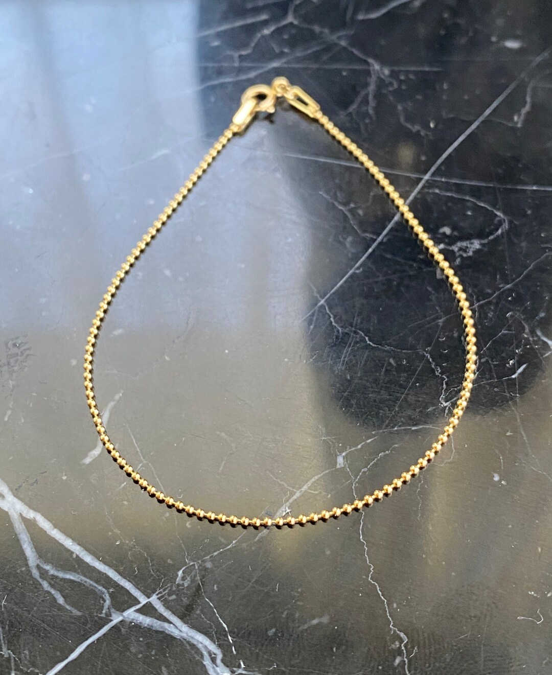 14k Gold Filled Ball Chain Bracelet, Ball Chain Bracelet, Ball Chain