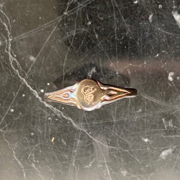 Antique Signet Ring, Antique Baby Ring, Silver Signet, Antique Inspired Ring, Vintage Signet, Baby Ring, Pinky Ring, Vintage Signet Ring,