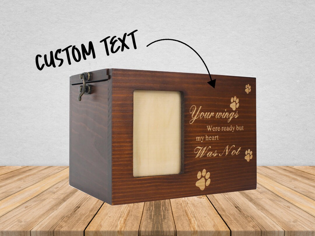 Pet Cremation Box Personalised Pet Ash Box Pet Memory Box Etsy