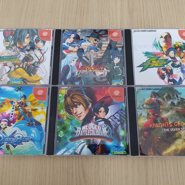 Sega Dreamcast Atomiswave games conversions - Dolphin Blue Samurai Shodown 6 Knights of Valor 7 King of Fighters Neowave KOF XI Neogeo BC