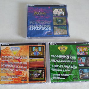Zelda-Trilogie Philips CD-I Repro ZELDA CDI Faces of Evil Wand of Gamelon Zelda's Adventure Bild 2