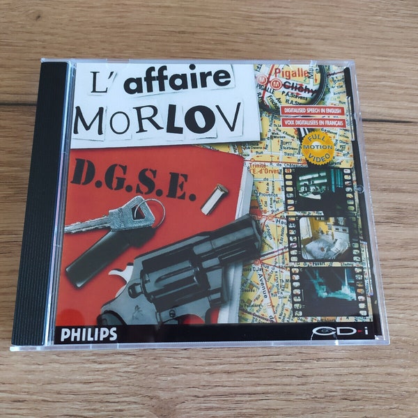 L'affaire Morlov Philips CD-I repro boitier de remplacement et disque Philips CDI