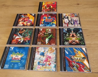 Neo-Geo CD Replacement Cases and Discs KOF 97 Metal Slug 2 Andro Dunos Sidekicks 3 Last Hope Pulstar Ironclad Neogeo CD Snk