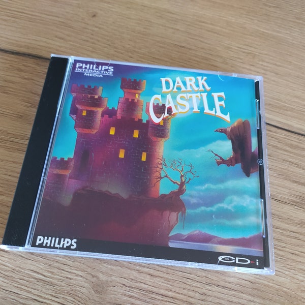 Philips CD-I Dark Castle repro replacement case and Philips CDI disc