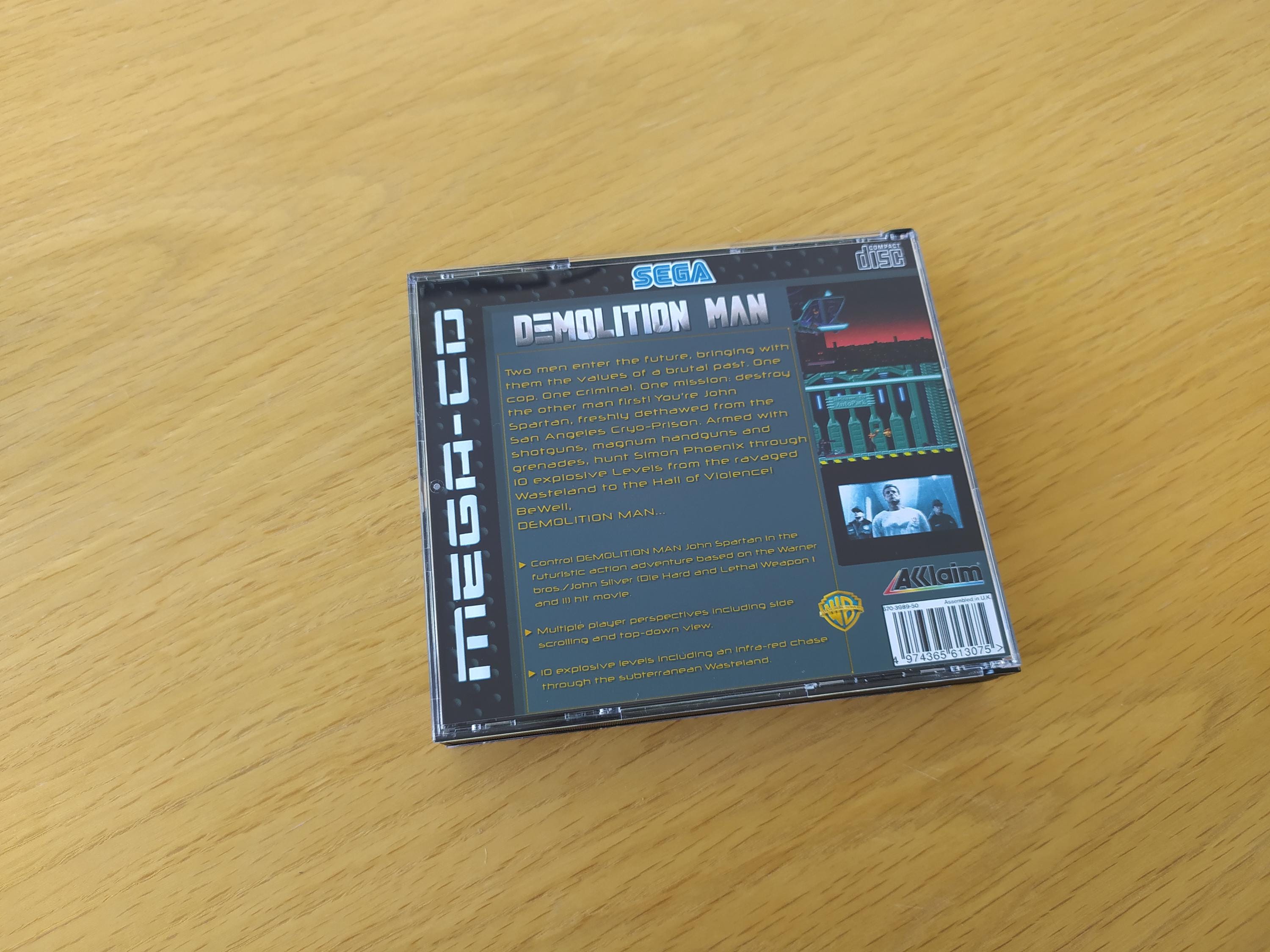 Demolition Man Sega Mega-cd Version PAL EURO Conversion