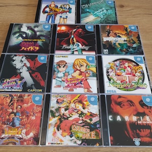 Sega Dreamcast Cannon Spike Carrier Rival Schools 2 Super Street Fighter 2 propeller Arena Millennium Racer Wolfenstein Fire Pro Wrestling