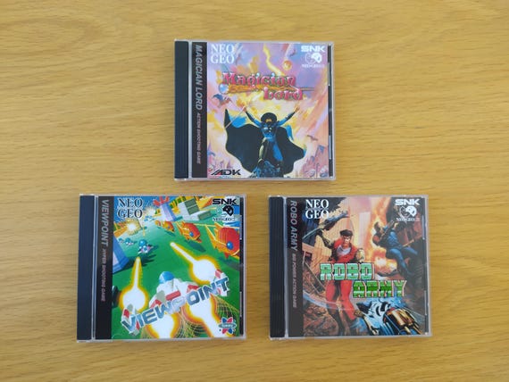 Neo-geo CD Replacement Cases and Discs Viewpoint Magical
