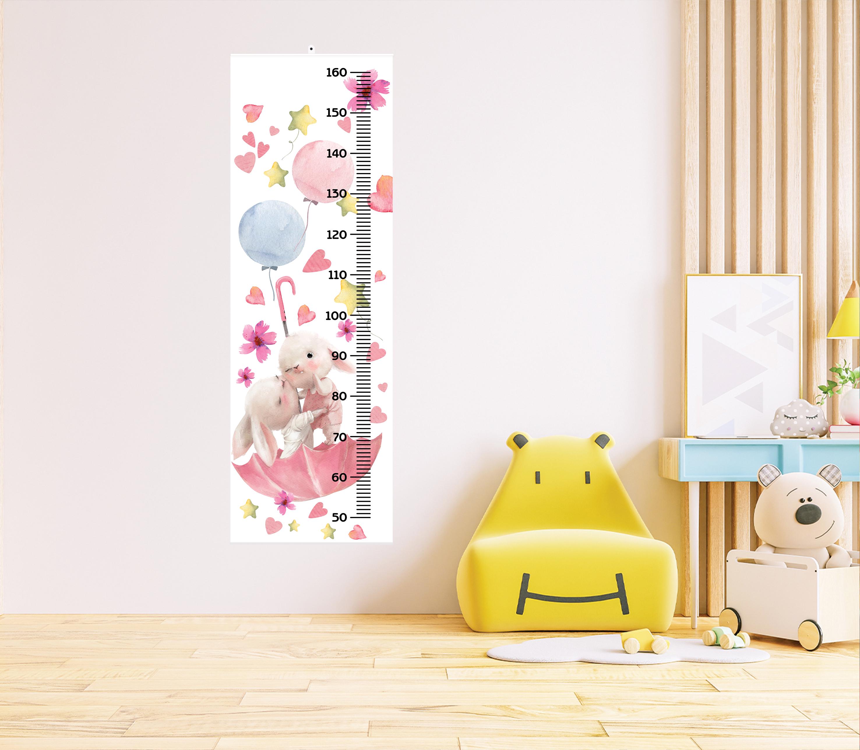Rabbit Ear Measuring Ruler Personalized Rabbit Growth Chart: Kids' Height Ruler, Nursery Decor ...