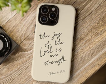 Custom Bible Verse Phone Case, Handwritten Scripture Design, Personalized Christian Gift