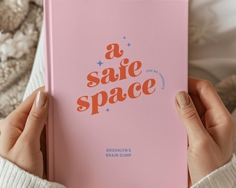 Personalized Journal, Therapy Notebook, Self Care Diary, Mental Health Gift