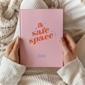 Personalized Journal, Therapy Notebook, Self Care Diary, Mental Health Gift