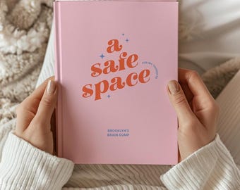 Personalized Journal, Therapy Notebook, Self Care Diary, Mental Health Gift