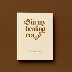 Personalized Journal, Therapy Notebook, Self Care Diary, Mental Health Gift, In My Healing Era Latte