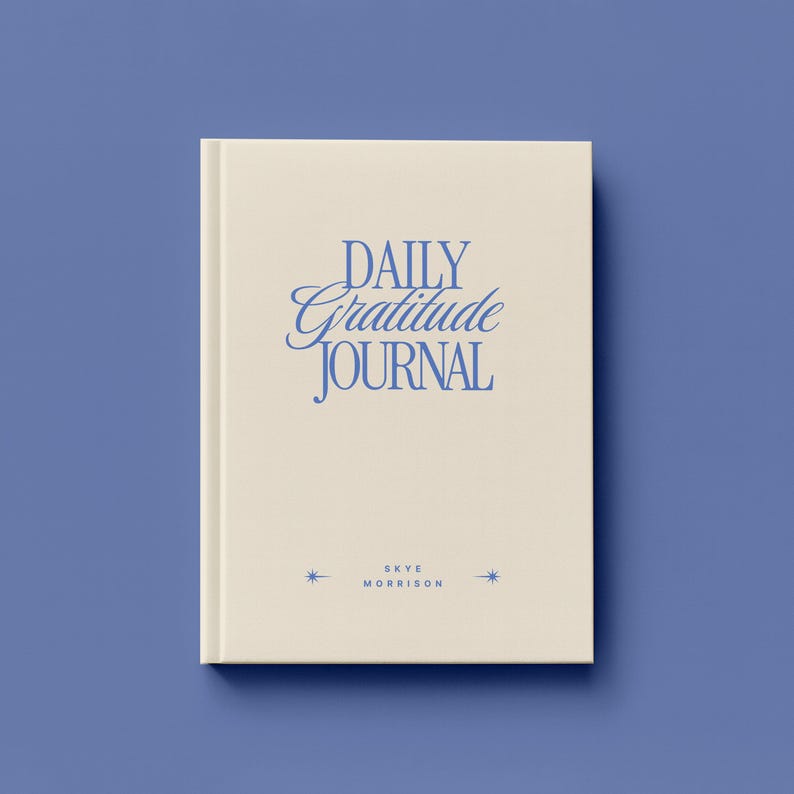 Daily Gratitude Journal, Personalized Hardcover Notebook - Etsy