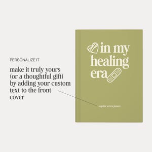 Personalized Journal, Therapy Notebook, Self Care Diary, Mental Health Gift, In My Healing Era image 4