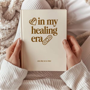 Personalized Journal, Therapy Notebook, Self Care Diary, Mental Health Gift, In My Healing Era image 6