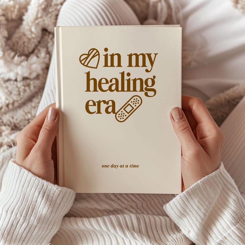 Personalized Journal, Therapy Notebook, Self Care Diary, Mental Health Gift, In My Healing Era image 6