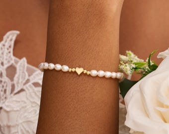 Bracelet Brésilien Tressé En Fil De Coton Avec Perles - Modèle Blanc BB483 - Amitié & Style