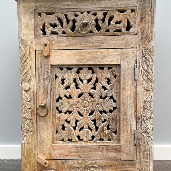 Narrow Bedside Table Etsy