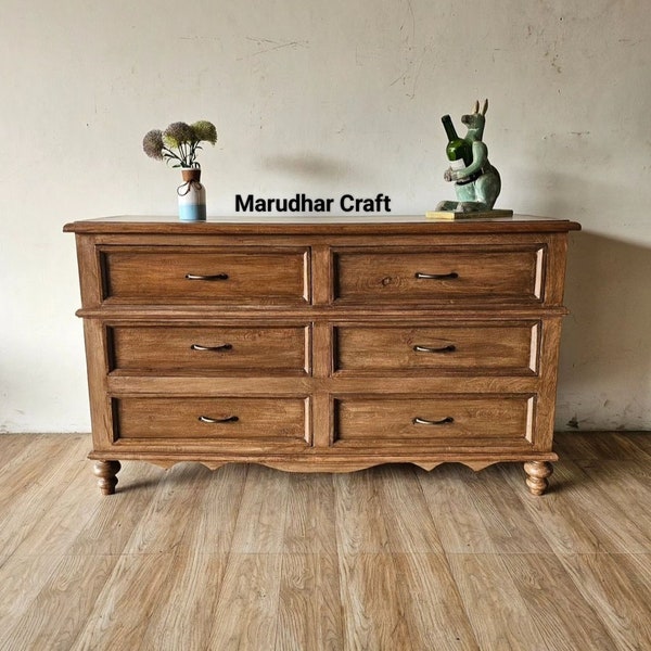 Bureau indien avec tiroirs de rangement, armoire en bois, beau placard, tiroirs et coiffeuse, meubles de salon