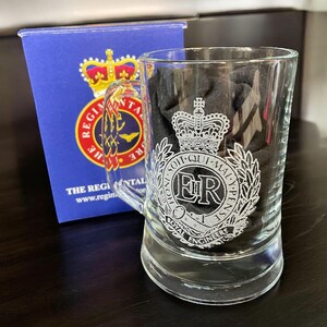 The Corps of Royal Engineers personalised Glass Tankard. Veteran&#39;s gifts for Christmas.